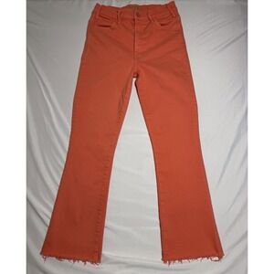 Mother The Hustler Ankle Fray Second Chance Salmon Womens Size 28